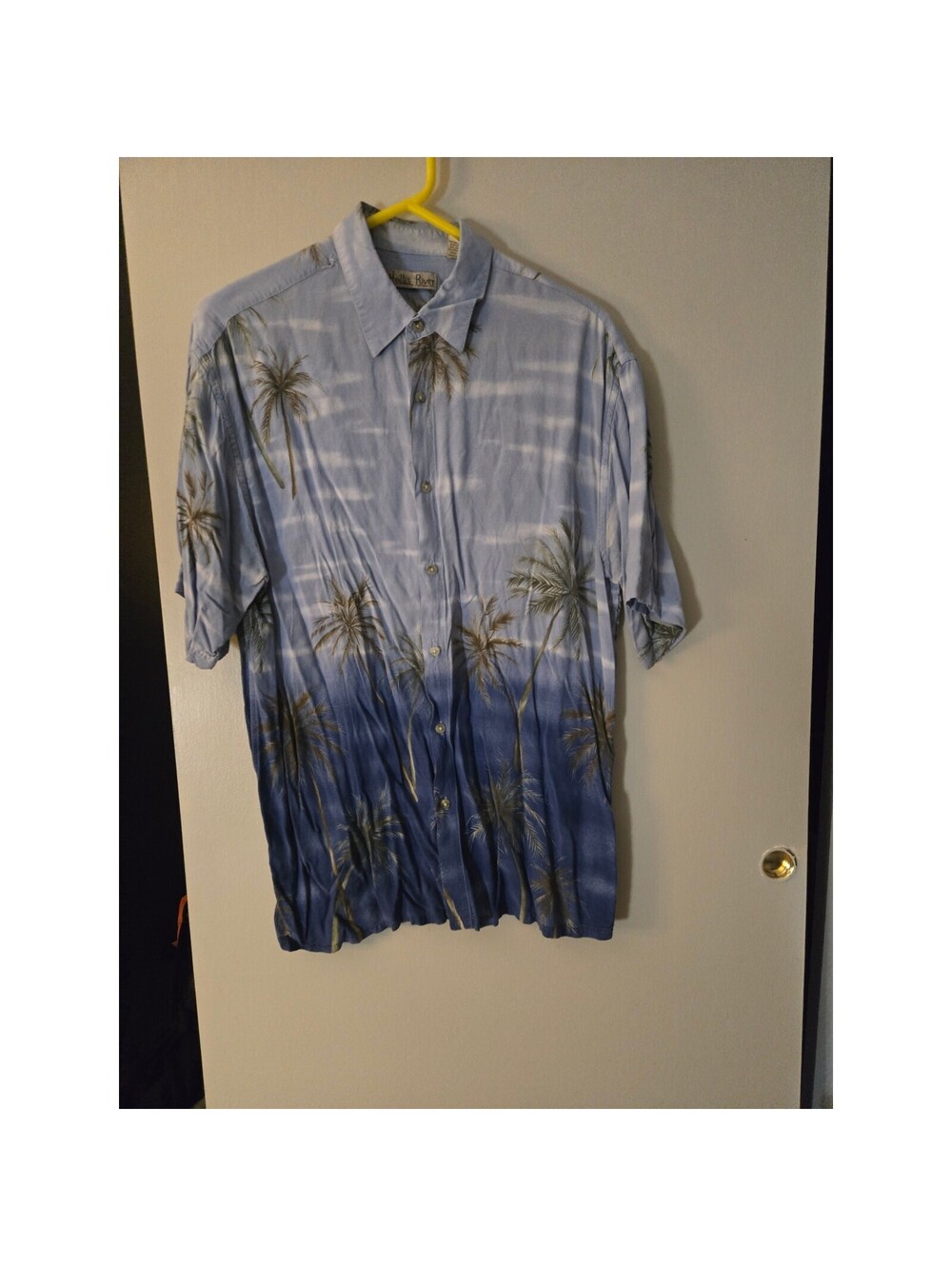 Hollis River size large Blue Hawaiian shirt
